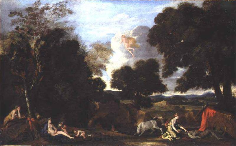 Nicolas Poussin Paysage avec Junon et Argus Spain oil painting art